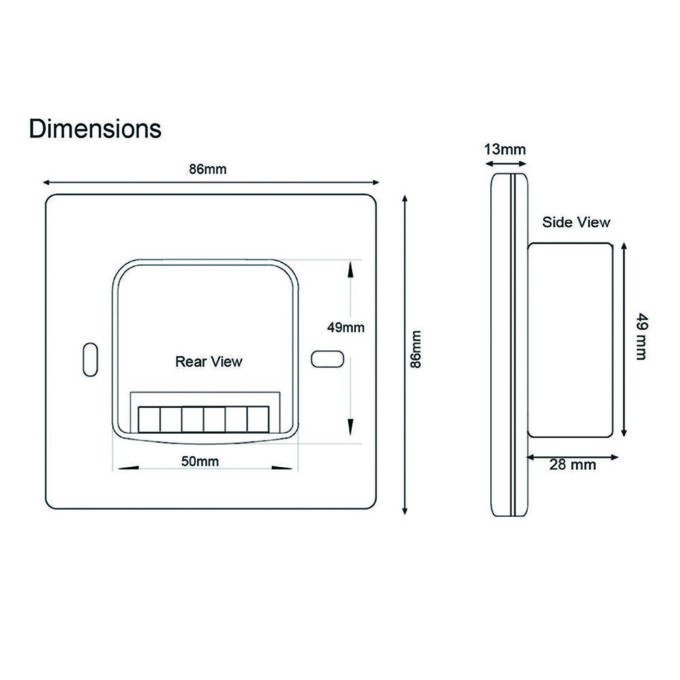 Thermostat Size RM5