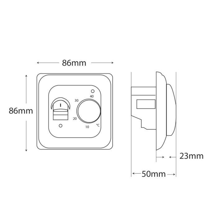 Thermostat Size RM1